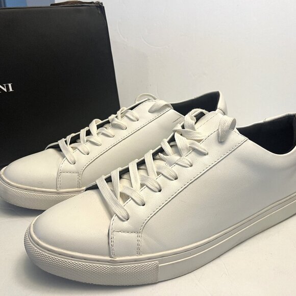 ALFANI Grayson White Lace Up Tennis Shoes Sneakers Trainers Men's Size 12M - Picture 1 of 12